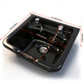 Wall Mount Hair Wash Basin for Salons and Home Use - ABS Shampoo Sink with Vacuum Breaker
