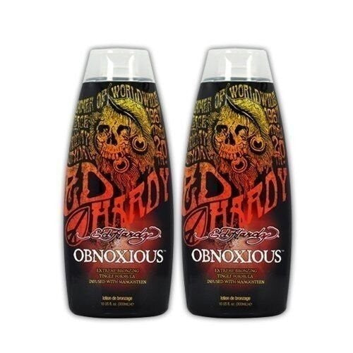 Ed Hardy Tanning Lotion Accelerator Dark Bronzer for Indoor Beds – 2 Pack