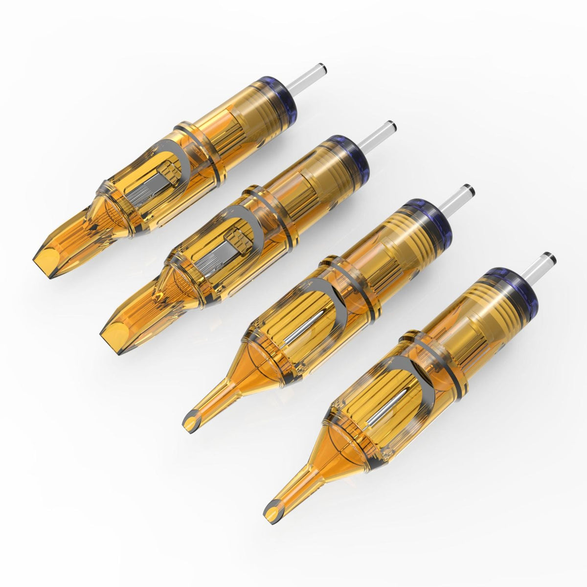 Tattoo Cartridge Needle Set 10 Pcs - 1rl 3m1 5m1 7m1 9m1 11m1 13m1 14m1 15m1 Anti-Backflow ABS Housing