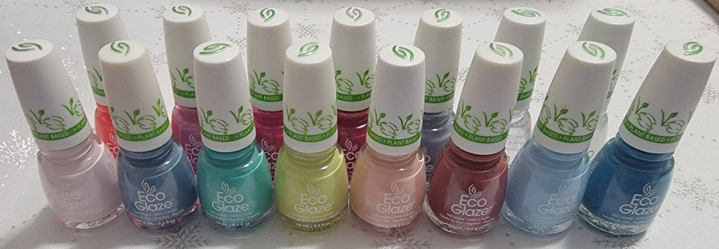 Eco Glaze Nail Lacquer Vegan Plant-Based Nail Polish - Multiple Colors