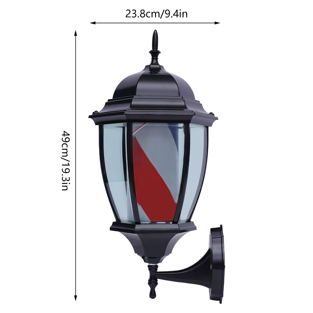 20 Inch Waterproof LED Barber Pole Light for Hair Salon & Barbershop Sign