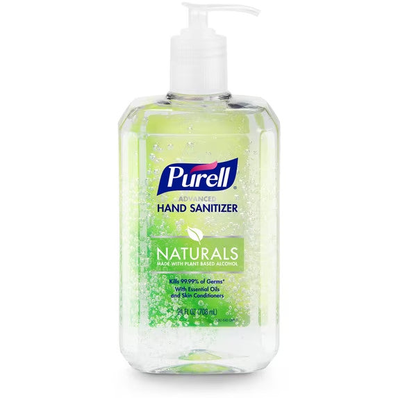 Purell Advanced Hand Sanitizer Gel Naturals 24 oz Pump Bottle - Germ-Free & Skin Friendly