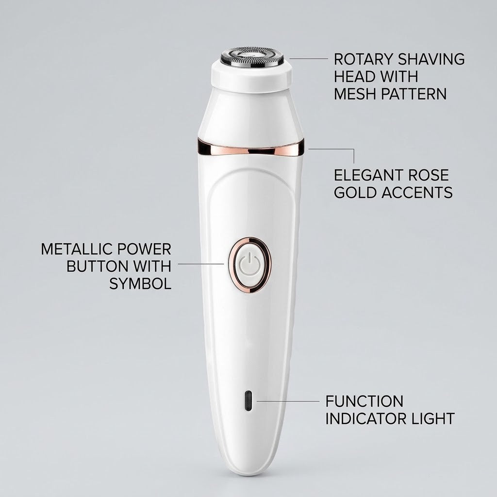 7-in-1 Facial Hair Remover & Face Razor Kit for Women - Painless Grooming