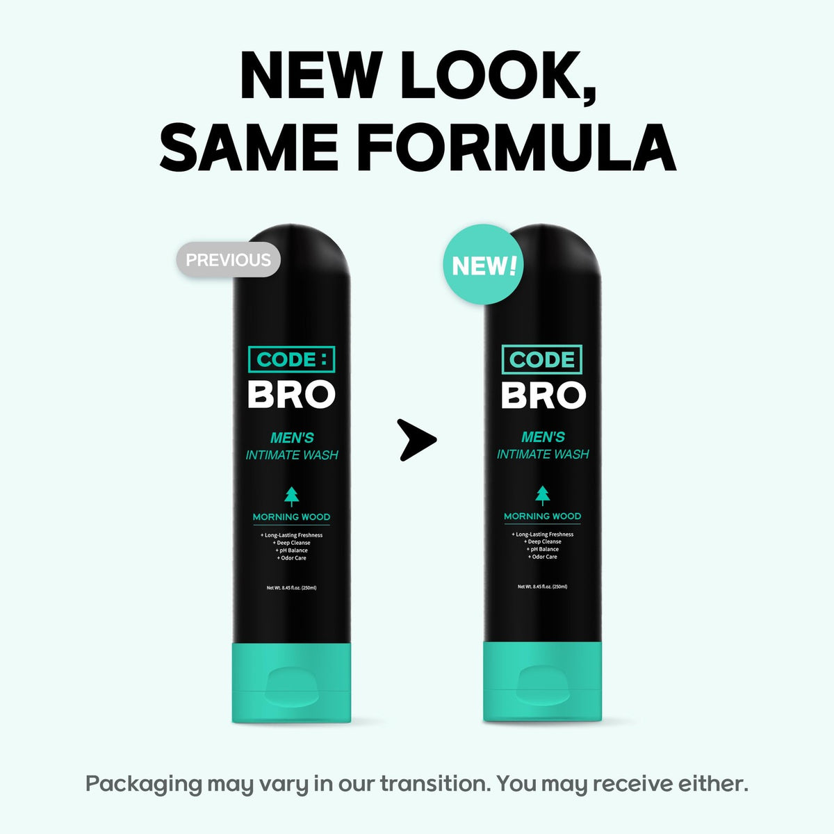 Men's Intimate Wash Shower Gel - 250ml, Long-Lasting Freshness