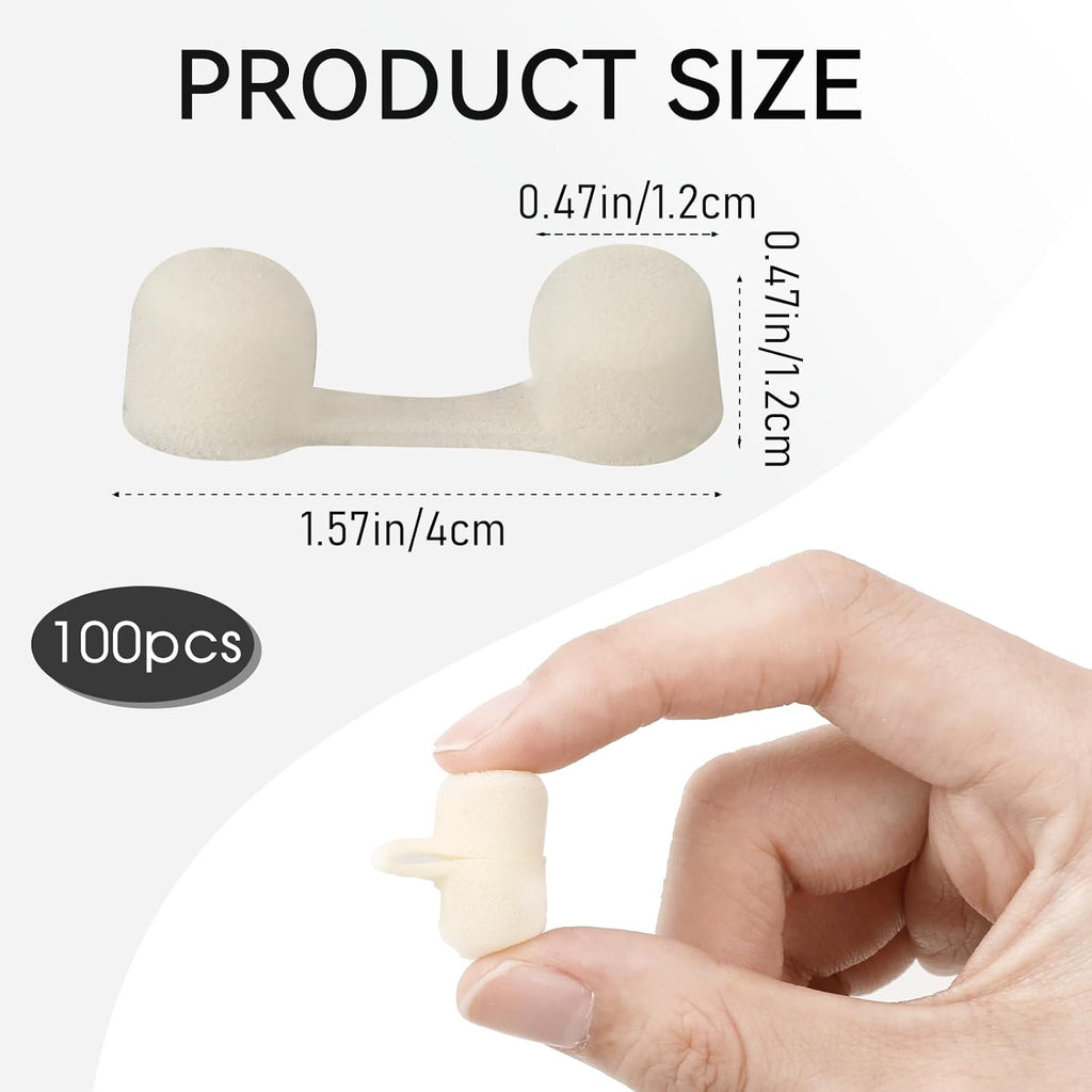 Disposable Nose Filters 100 Pack for Spray Tanning & Dust Protection