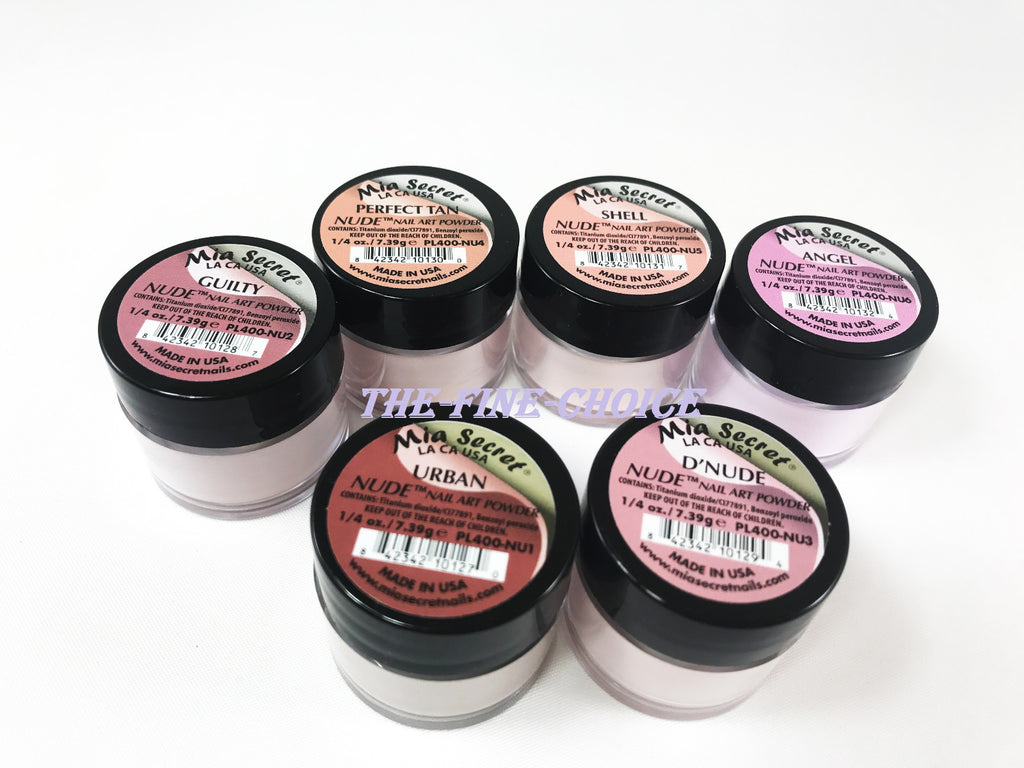 Acrylic Nail Art Powder Set - 6 Colors or Single Color Options, Includes Glow in the Dark & More