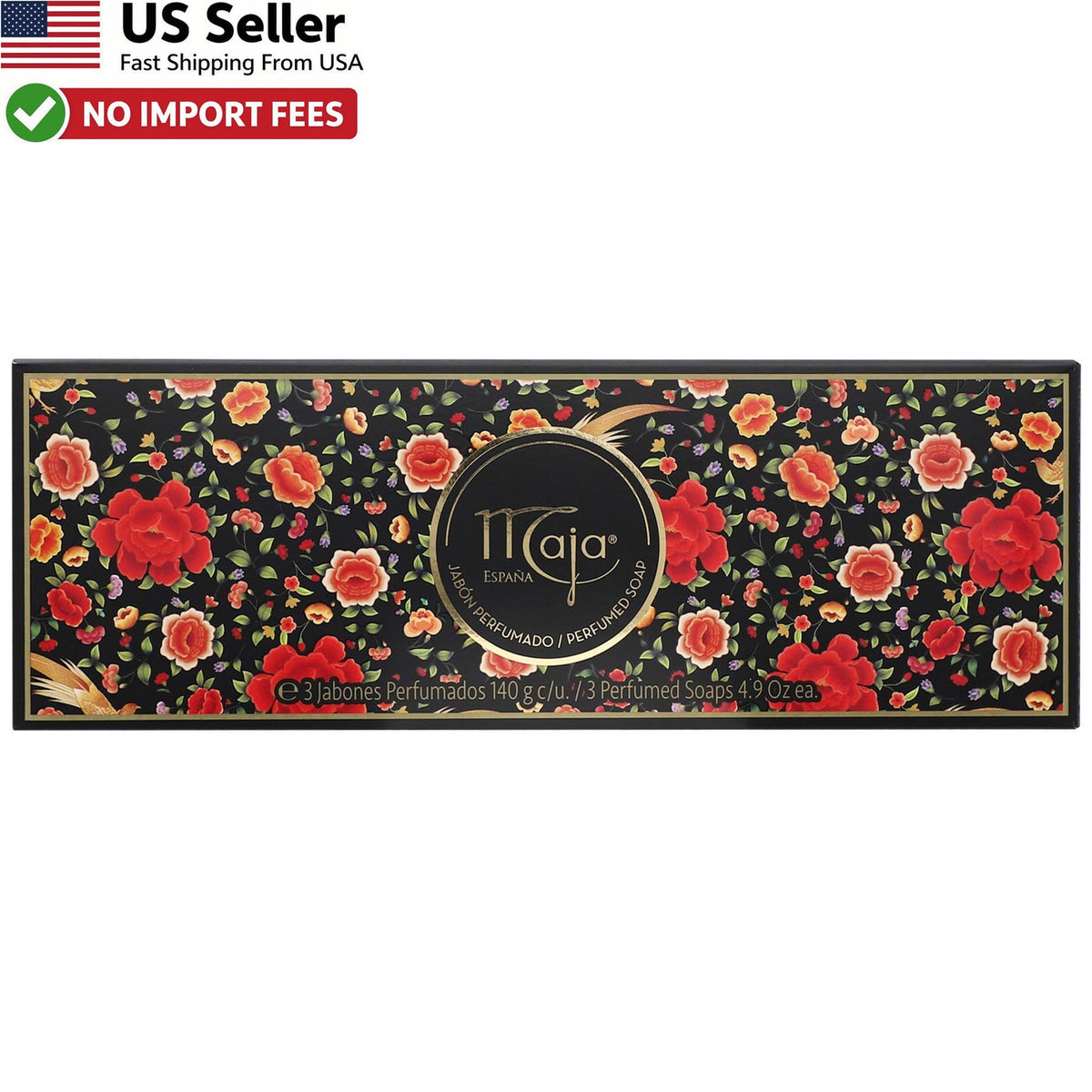 Luxury Scented Bar Soap Set - Floral Fragrance, Moisturizing, 3 Pack