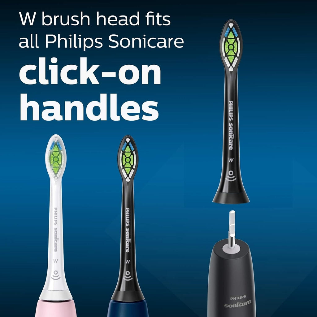 8-Pack Black Replacement Toothbrush Heads for Philips Sonicare White Series