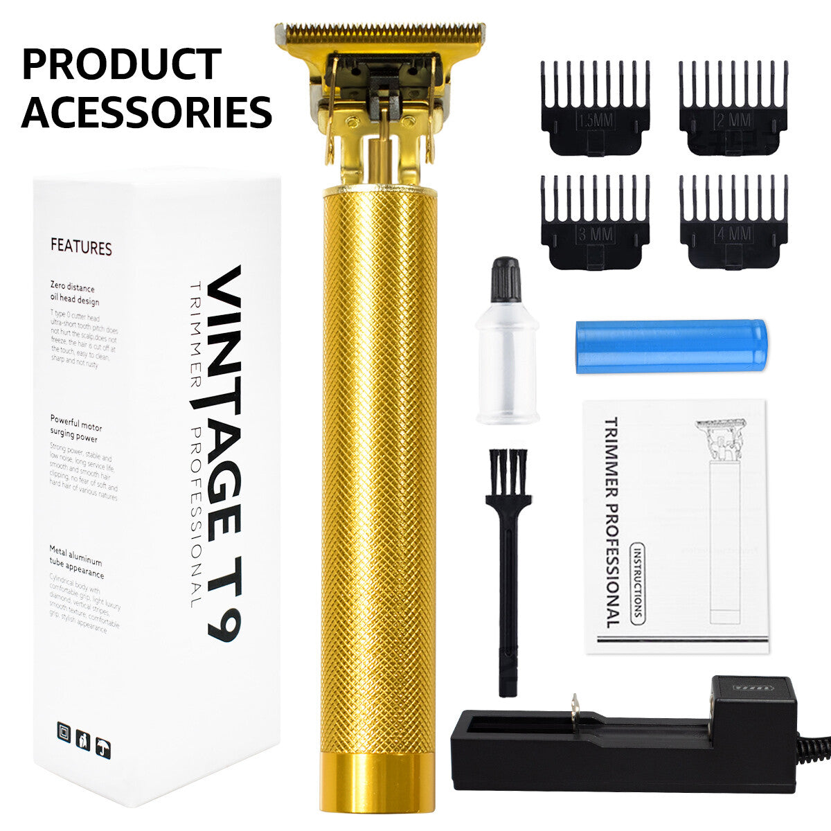 Cordless Professional Hair Clippers & Beard Trimmer for Men & Women