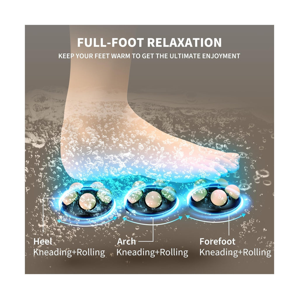 Collapsible Foot Spa Bath with Heat Massage and Shiatsu Therapy