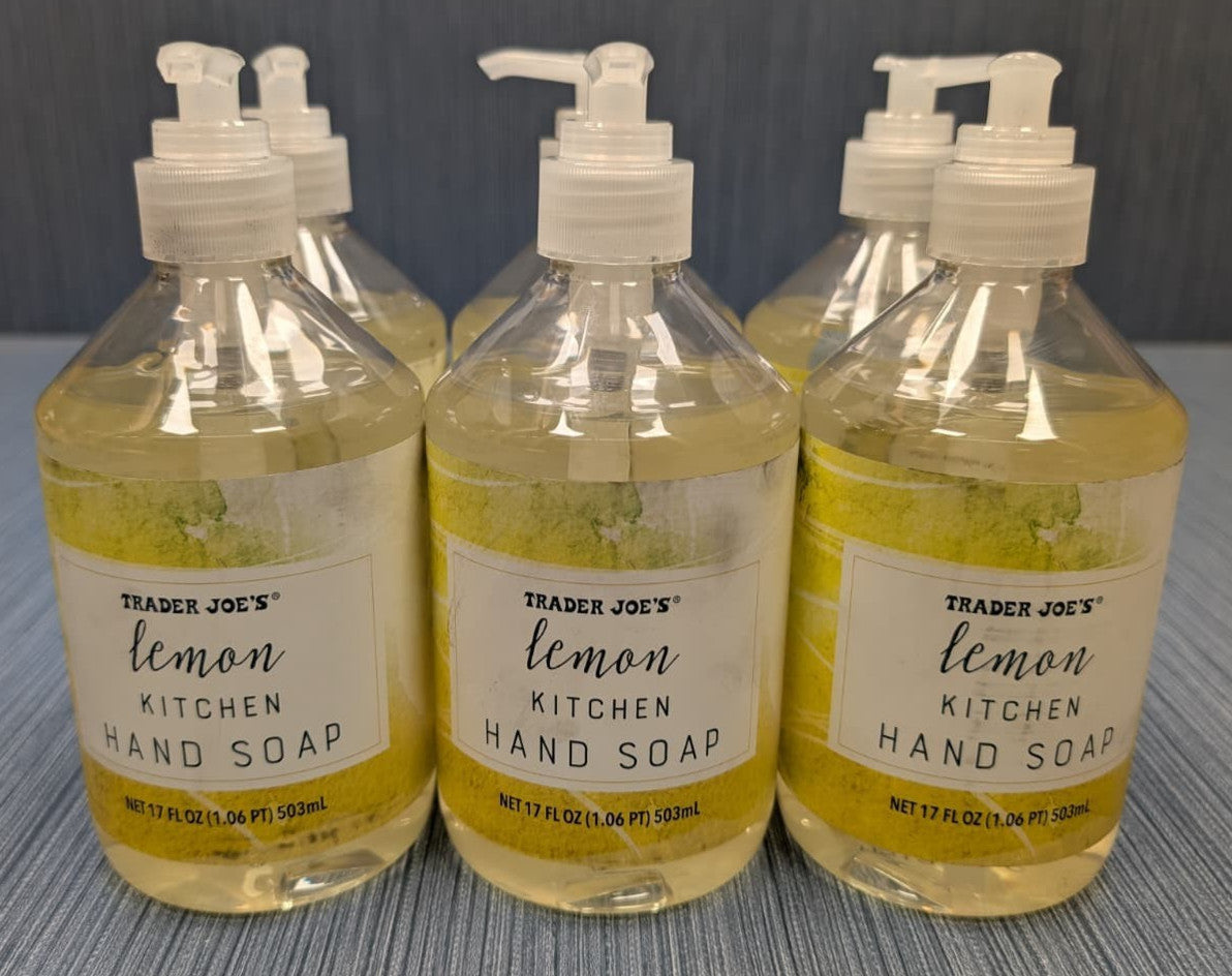 6 Pack Lemon Kitchen Hand Soap - 17 fl oz Bottles