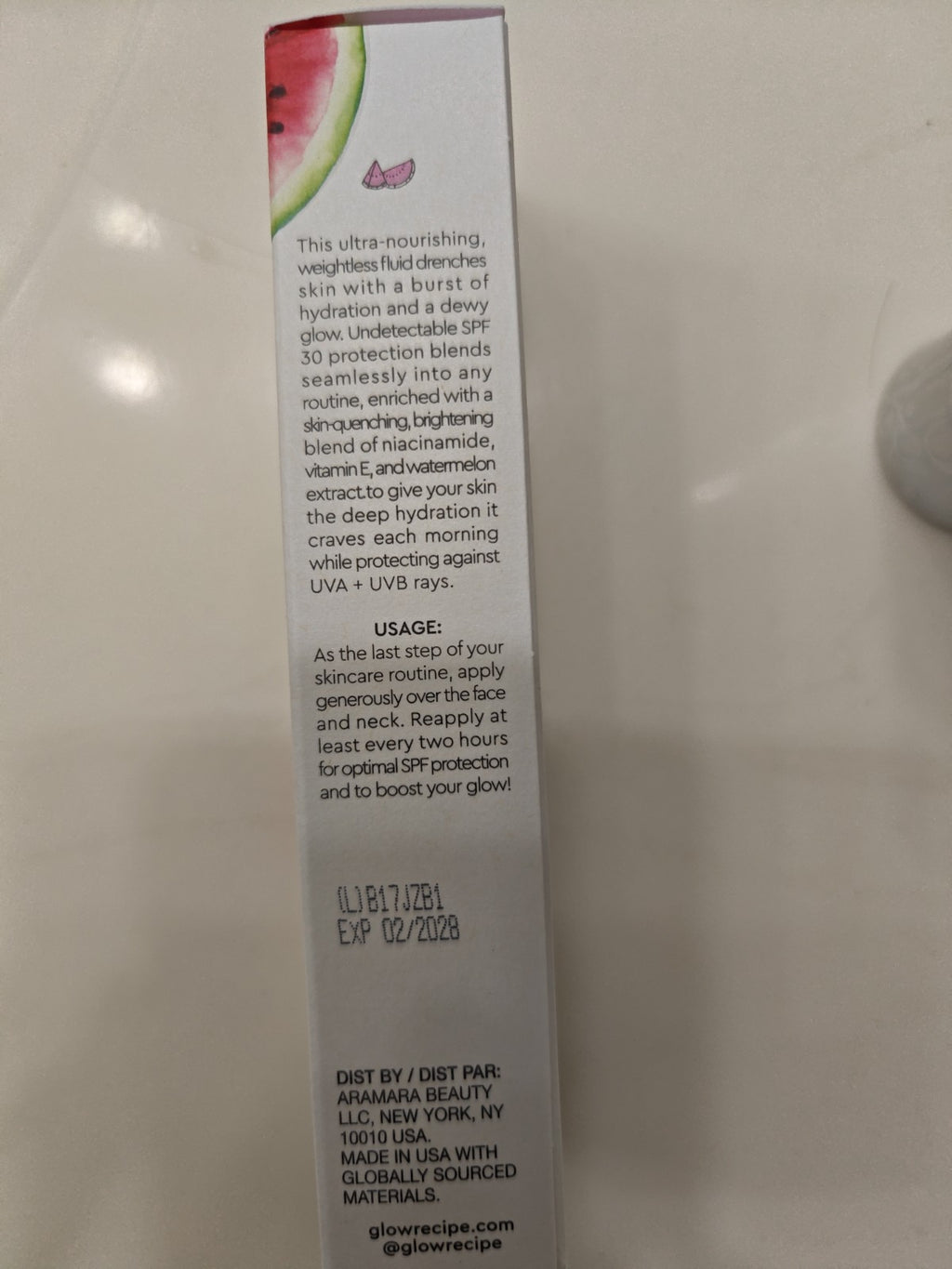 Hydrating Sunscreen Fluid SPF30 Watermelon Dew Shield - 1.69oz