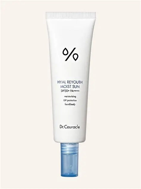 SPF 50+ Organic Sunscreen with Hyaluronic Acid & Niacinamide - Moisturizing Sun Protection