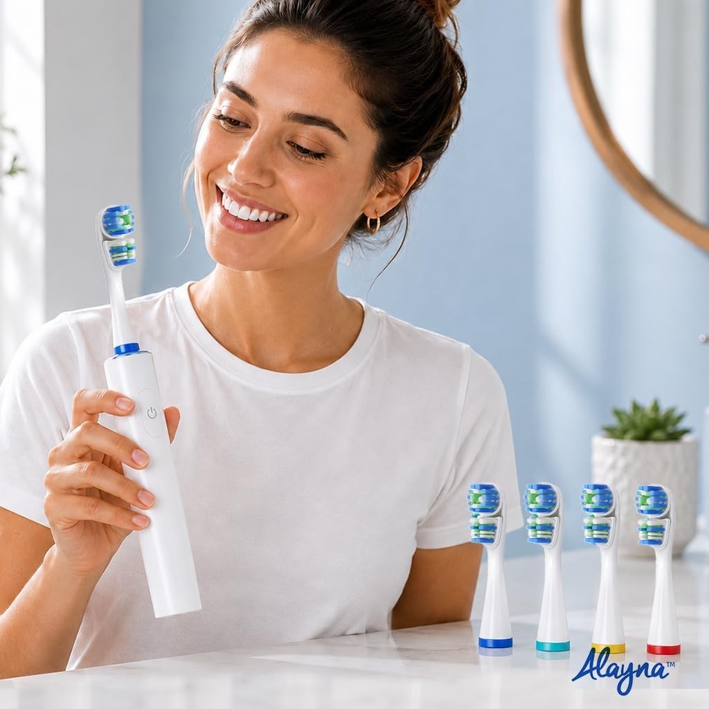 Replacement Oral-B Brush Heads 4-Pack Double-Head Design for Superior Cleaning