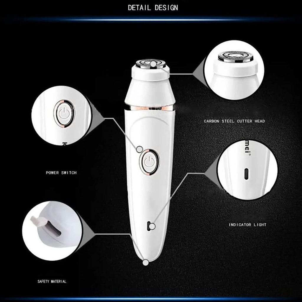 7-in-1 Women's Electric Razor & Dermaplaning Kit for Face & Body