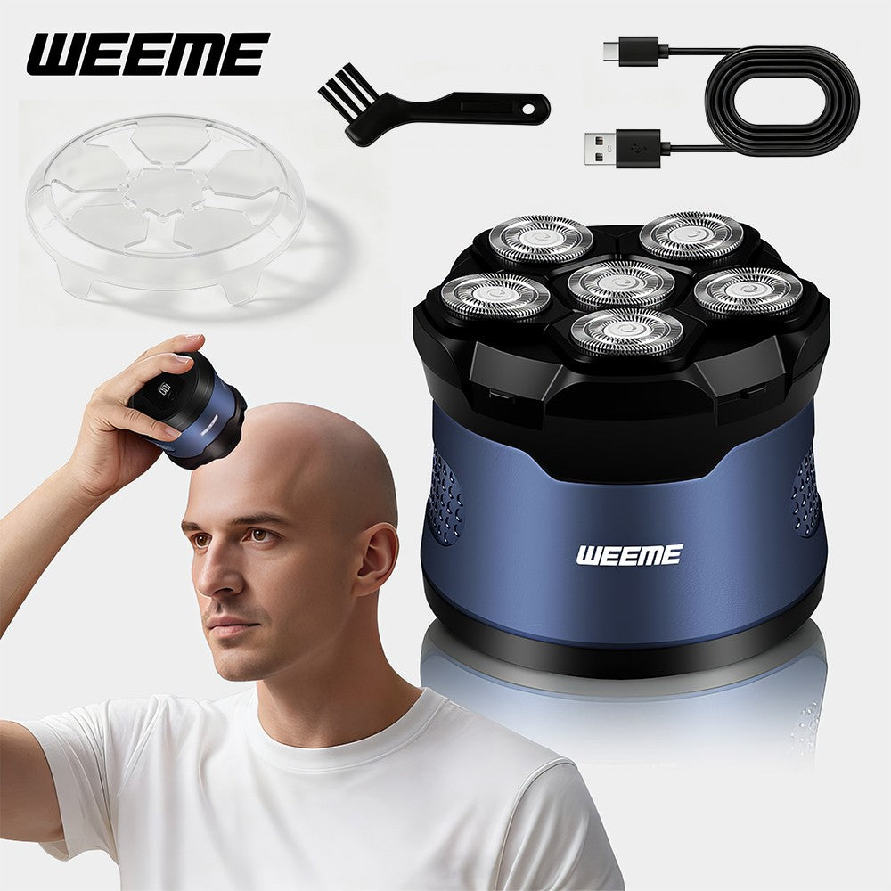 Cordless 5D Head Shaver Men’s Electric Trimmer Wet Dry Rechargeable Razor