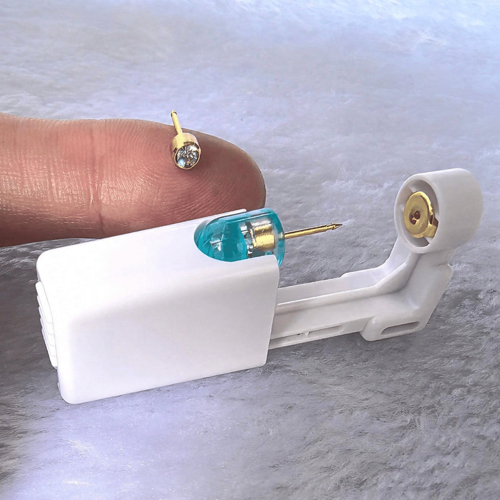 Disposable Ear Piercing Gun Kit – Self-Piercing Kit for Women & Girls
