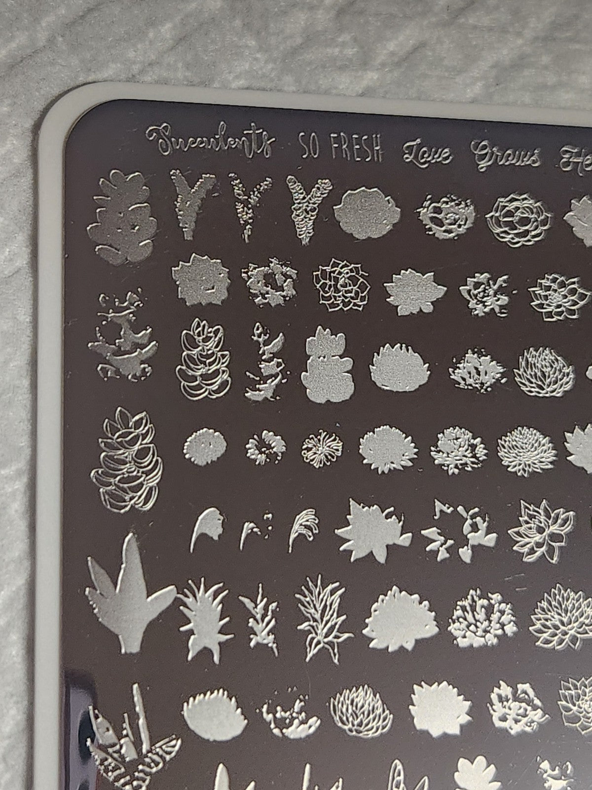 Clear Jelly Stamper Nail Stamping Plate CJS H-123 for Nail Art