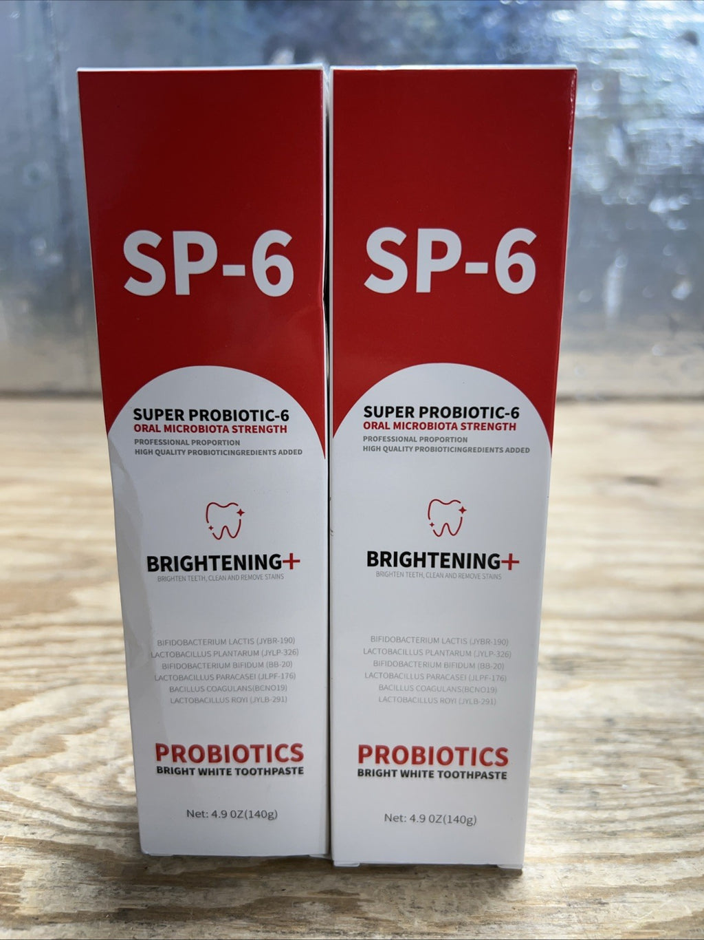 Probiotic Toothpaste for Stain Removal Whitening Bad Breath Halitosis 2-Pack