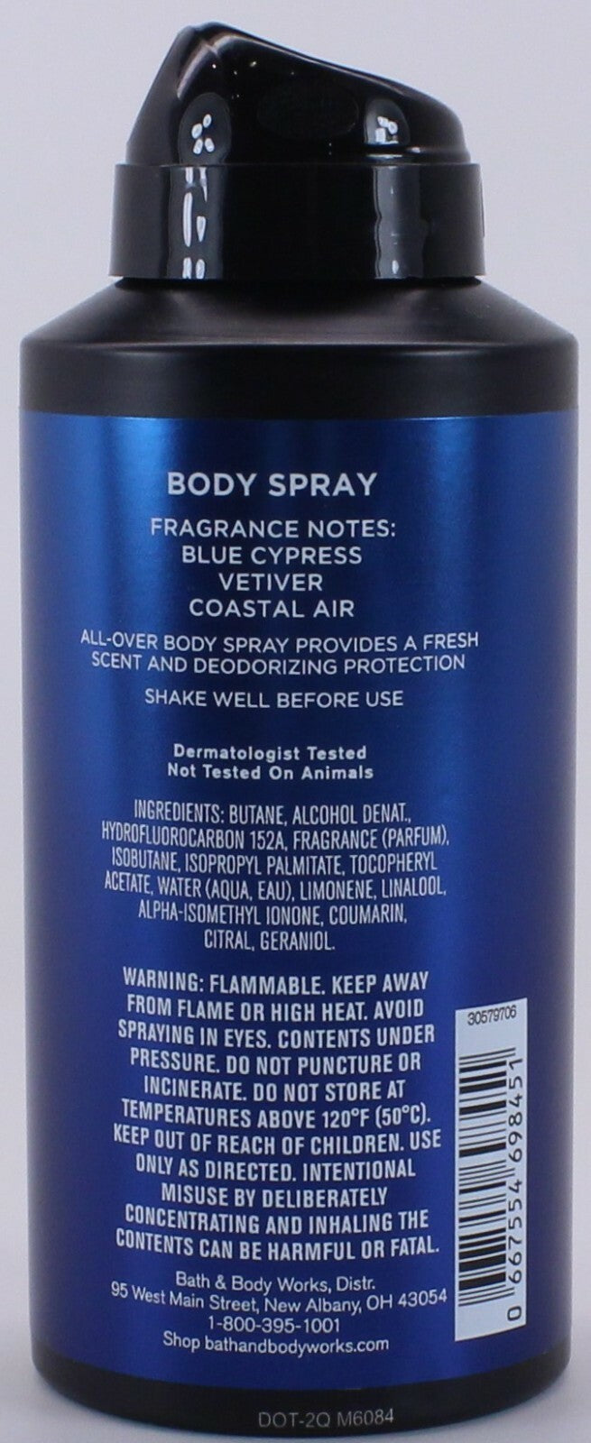 Men's Ocean Deodorizing Body Spray - Fresh Scent, 3.7 FL OZ