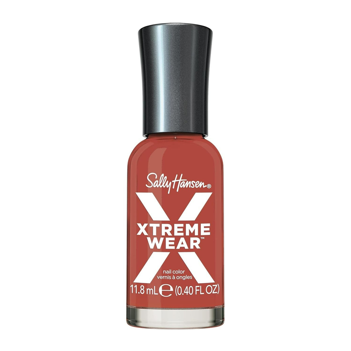 Long-Lasting Dark Orange Nail Polish with Fade-Resistant Shine