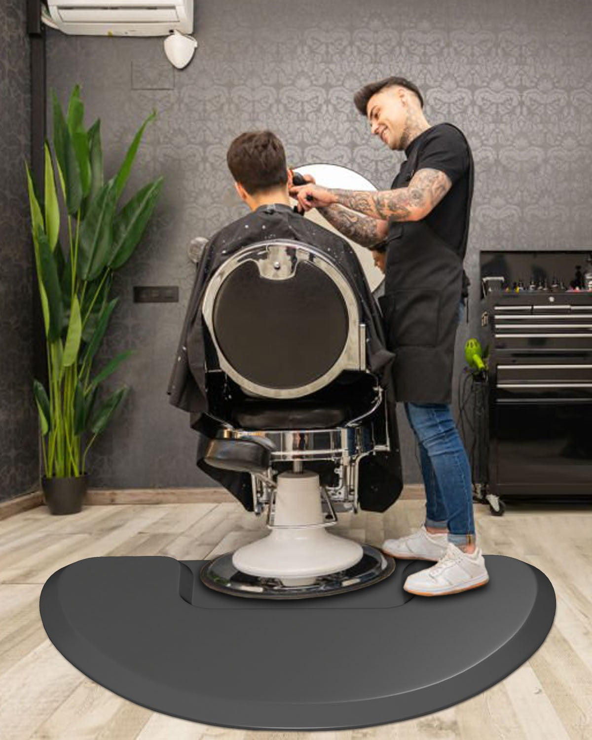 Anti-Fatigue Salon Chair Floor Mat 3x5 Feet Waterproof Non-Slip 1/2" Thick
