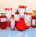 8 Piece Gingham All American Body Care Set with Mist Wash & Body Butter