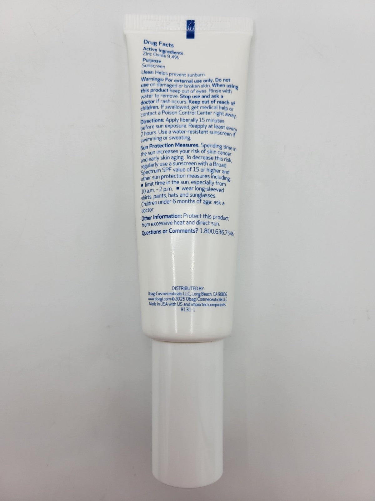 Mineral Sunscreen SPF 40 Broad Spectrum Face Protection 1.7 oz