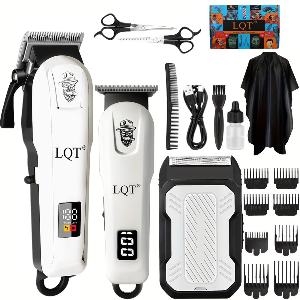 Professional Hair Clippers and Trimmer Set for Men - Salon-Quality Grooming Kit