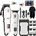 Professional Hair Clippers and Trimmer Set for Men - Salon-Quality Grooming Kit