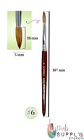 Professional Kolinsky Nail Brush Set - All Sizes for Acrylic & Nail Art