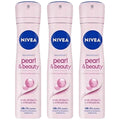 Nivea Pearl & Beauty Antiperspirant Deodorant Spray 3 Pack - 48 Hour Freshness