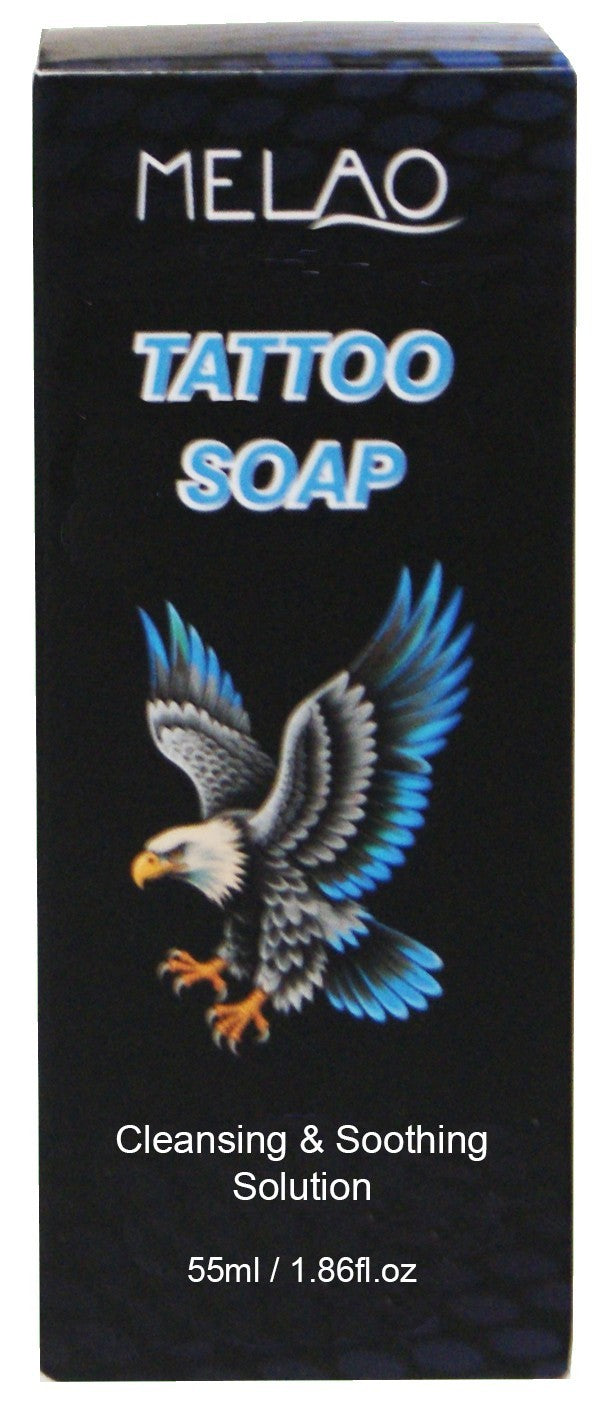 Tattoo Aftercare Soap & Dispenser Bottles Set – 1.86oz Concentrated Cleaning Solution