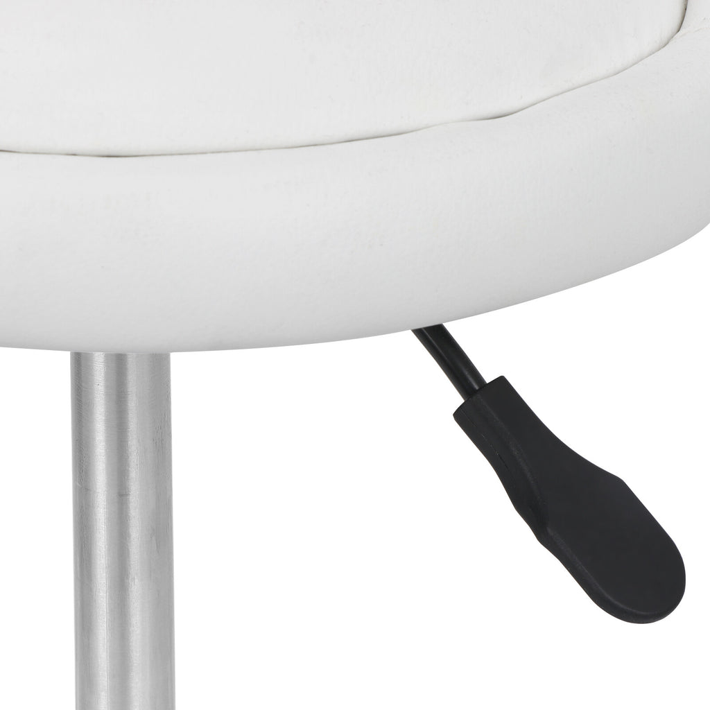 Adjustable Hydraulic Salon & Spa Stools with Back Rest - Rolling Medical Chairs