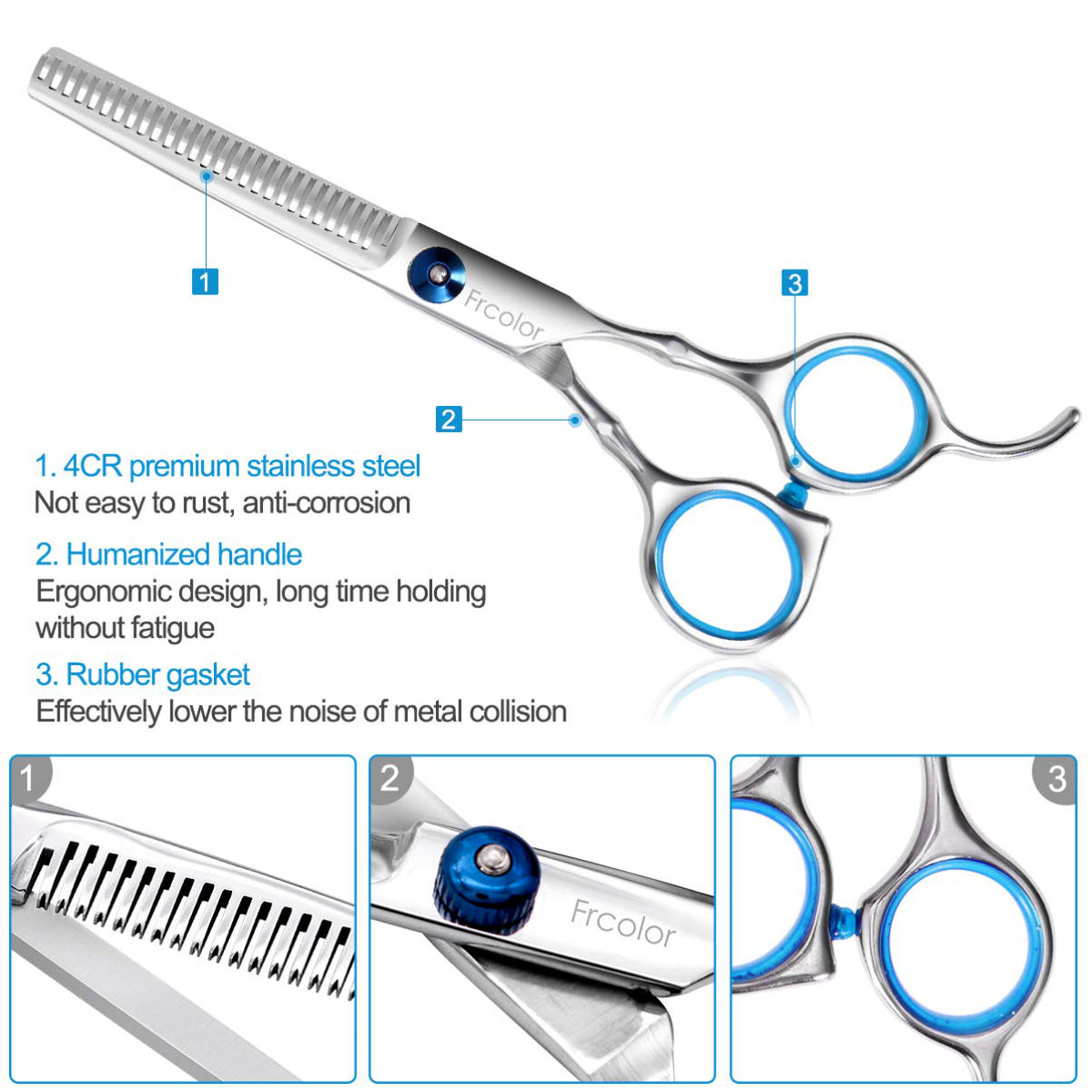 Professional Hair Cutting Thinning Scissors Set for Barbers & Salons