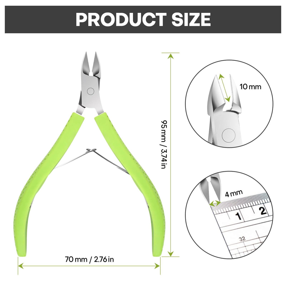Professional Stainless Steel Nail Cuticle Trimmer - Precise Grooming Tool