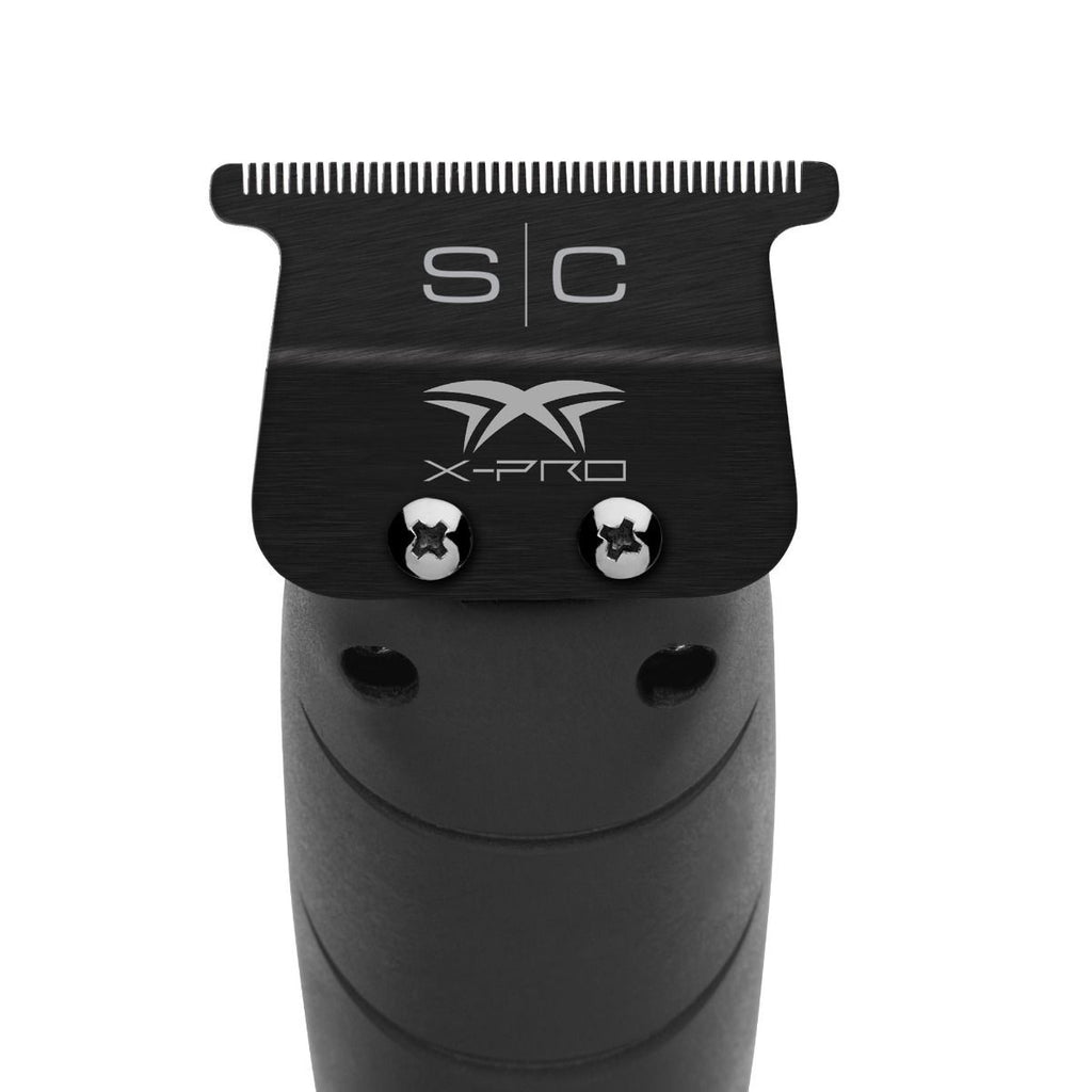 Professional Deep Tooth Trimmer Blade Black DLC for Hair Cutting