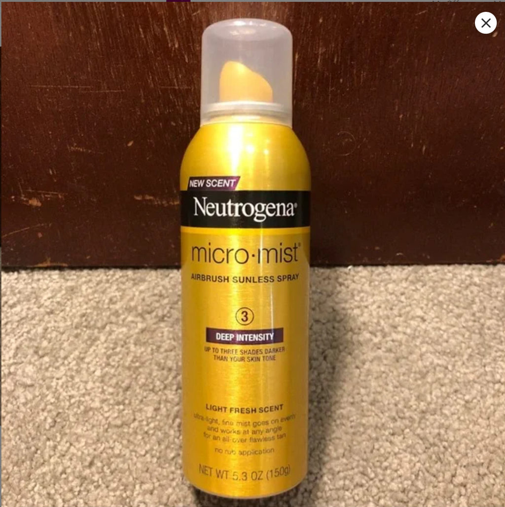 Neutrogena Micro Mist Airbrush Sunless Tanning Spray Deep Intensity 5.3oz