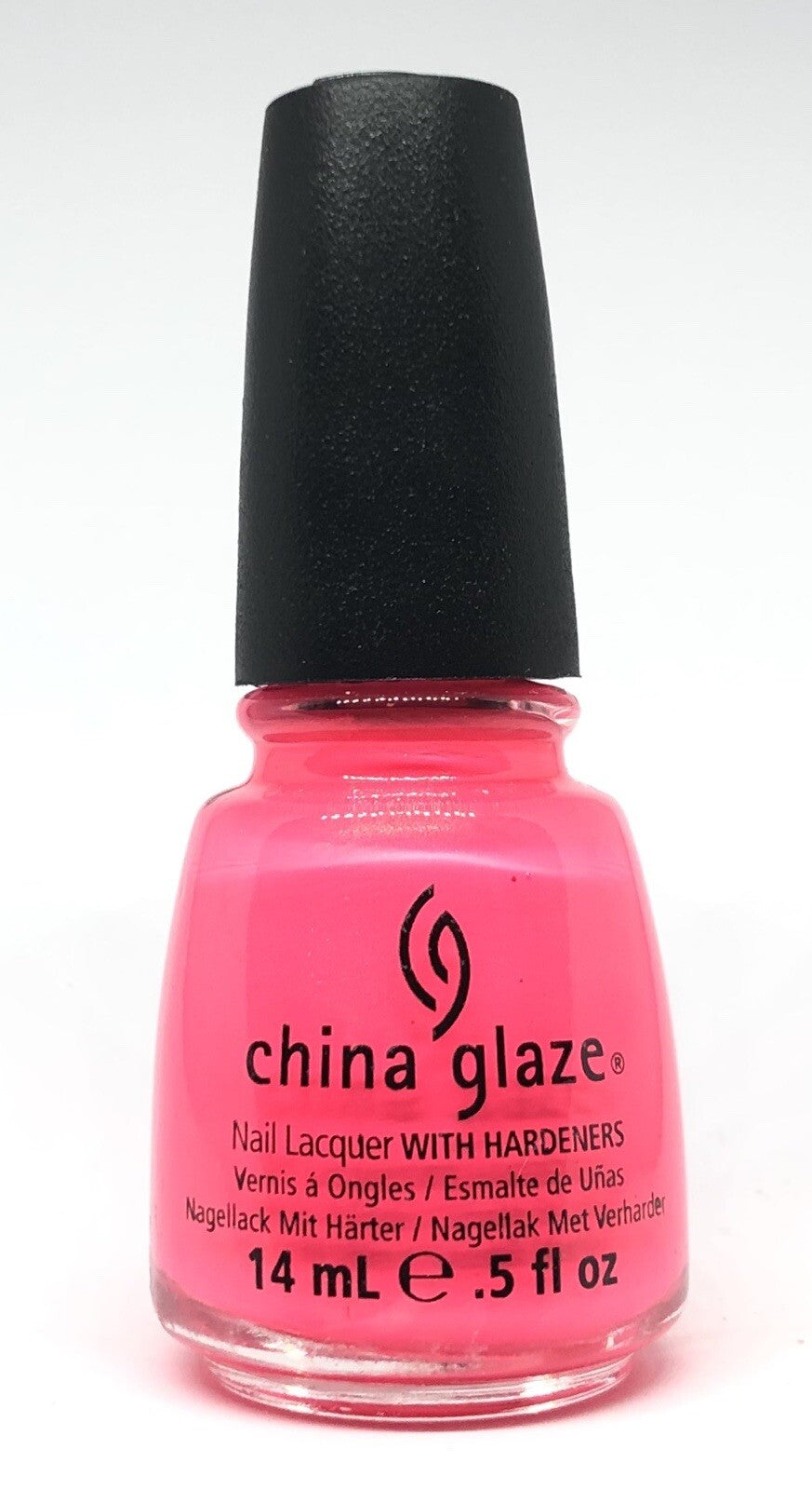 Neon Pink Nail Polish with Coral Splash - Long-Lasting & Vibrant