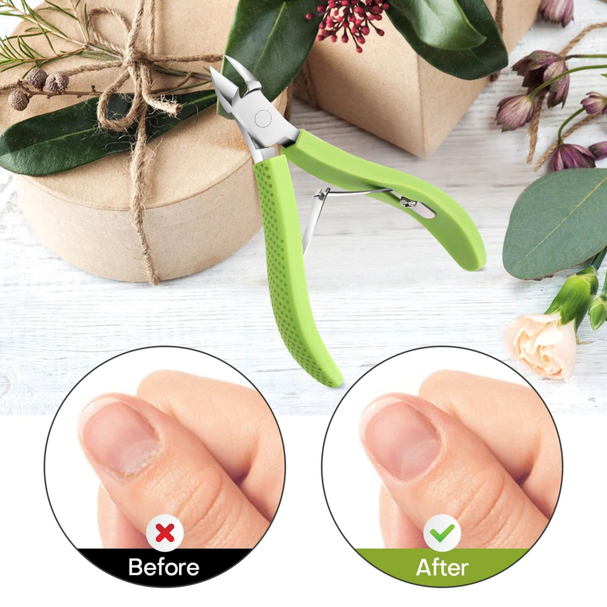 Professional Stainless Steel Nail Cuticle Trimmer - Precise Grooming Tool