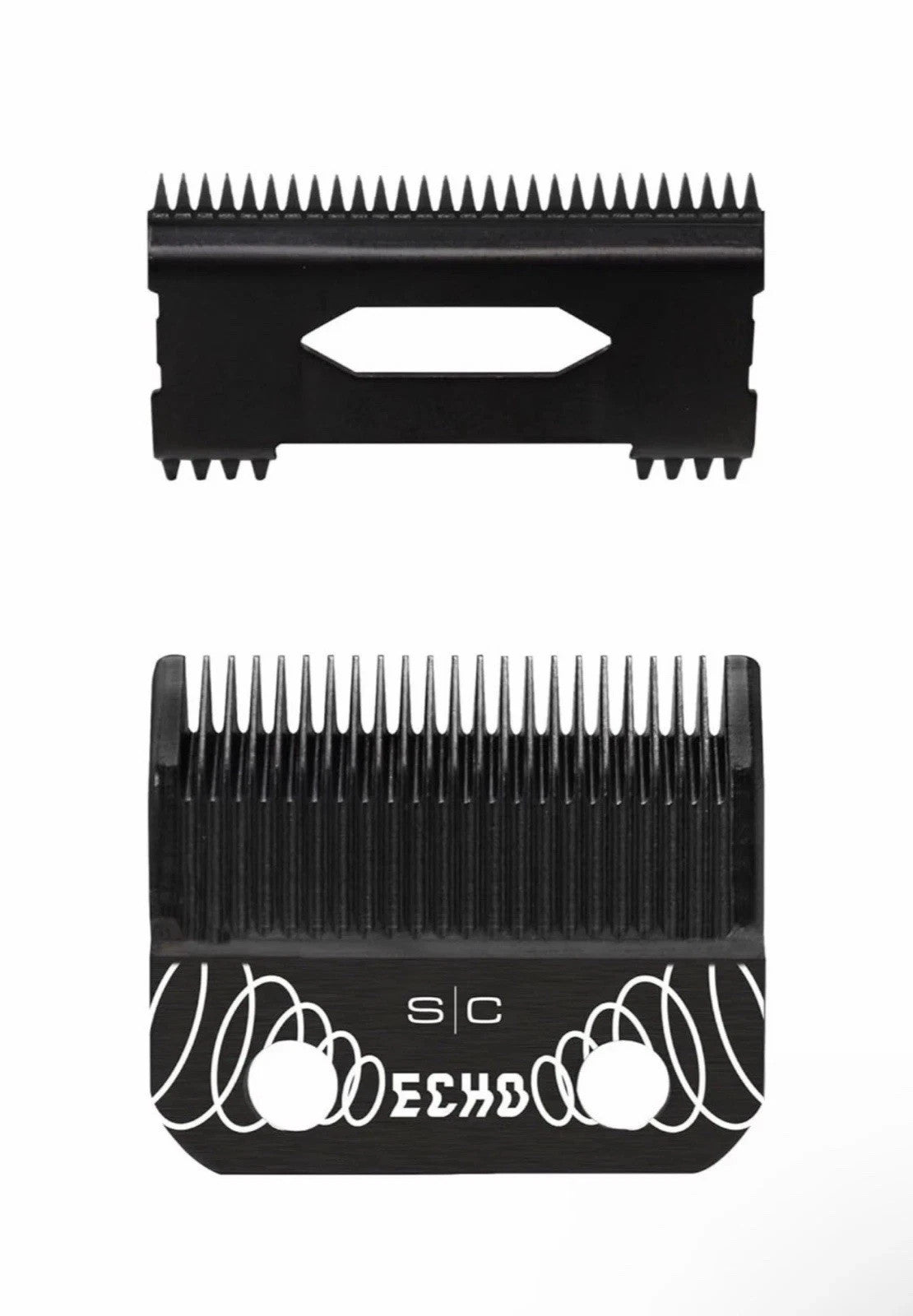 Fixed Blade Hair Clipper Blade Set with DLC & Titanium Blades for Professional Grooming