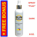 Dark Self Tanning Spray with Mitt - Instant Long-Lasting Sunless Tan, 8 oz