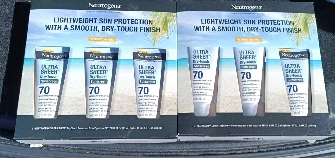 Neutrogena Ultra Sheer SPF 70 Sunscreen Lotion - 3 Oz, Exp 09/27
