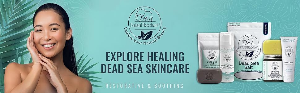 Natural Elephant Dead Sea Salt - Pure Mineral Bath & Skin Soak - 1 lb to 10 lb Options