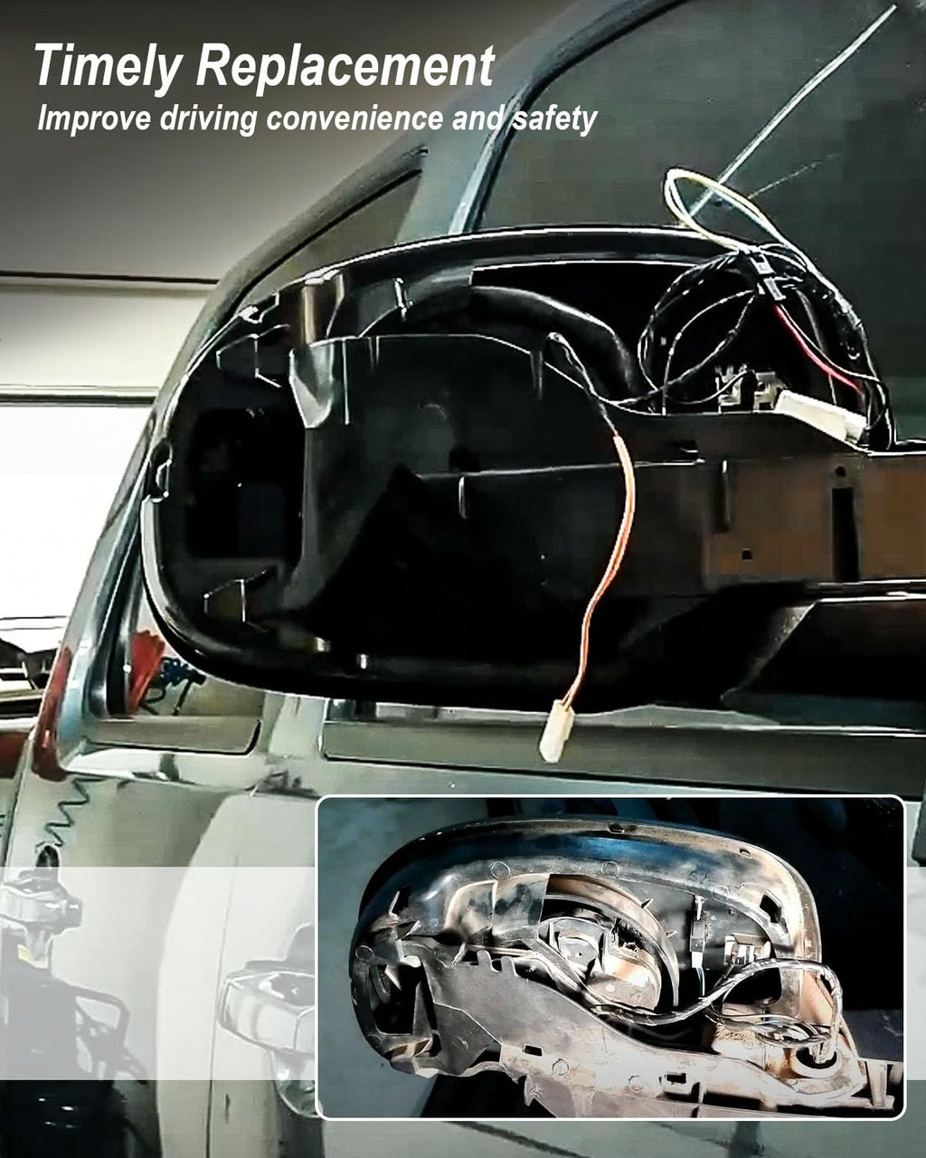 Power Folding Mirror Motor Left Right for GMC Sierra Yukon Cadillac Silverado