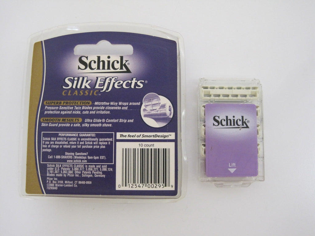 Schick Silk Effects Razor Blade Refills - Classic & Plus Blades, NOS