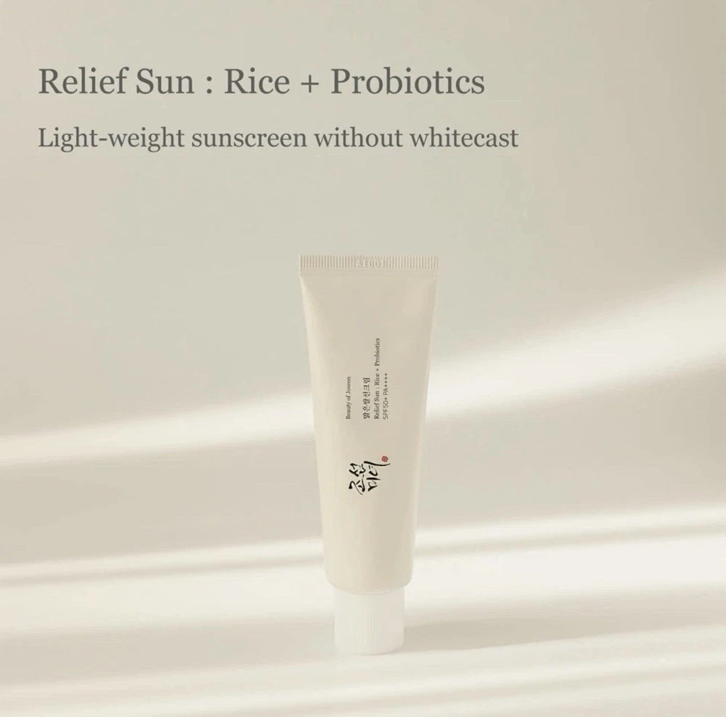 SPF50+ PA++++ Sunscreen with Rice Extract & Probiotics - 50ml Lightweight Sun Protection