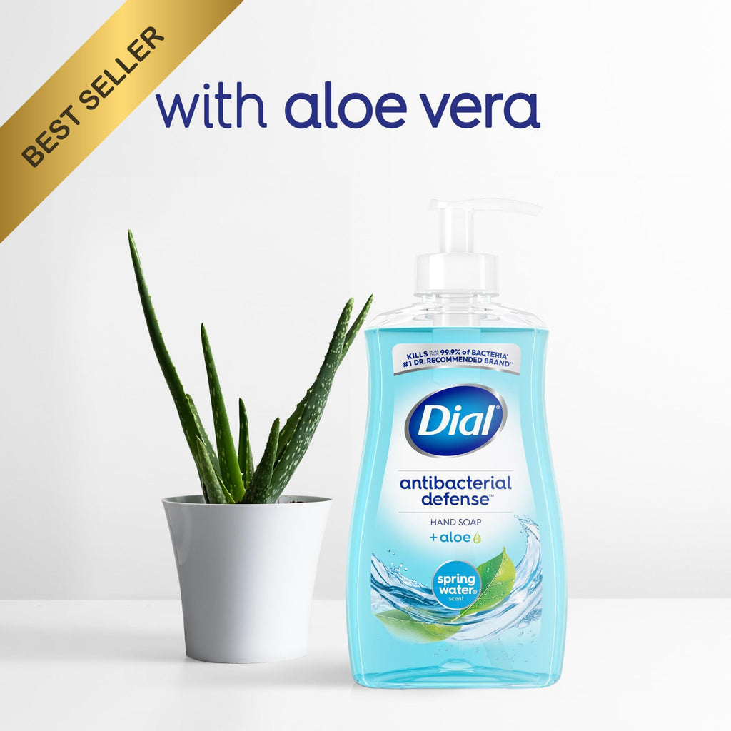 Antibacterial Liquid Hand Soap with Aloe Vera - Spring Water Scent, 11oz Pack of 4
