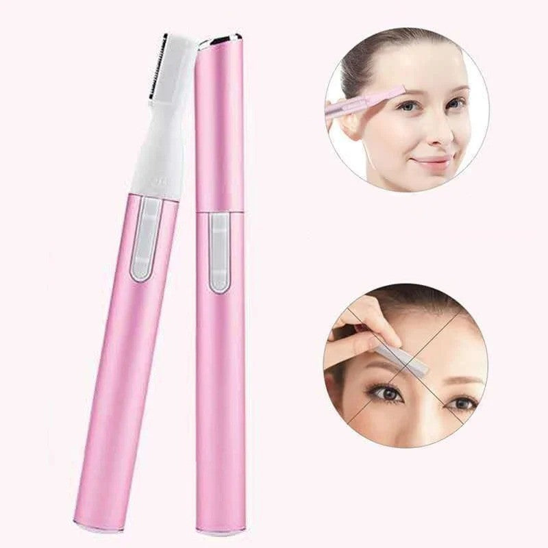 Electric Eyebrow Trimmer & Facial Hair Remover for Women - Compact & Portable