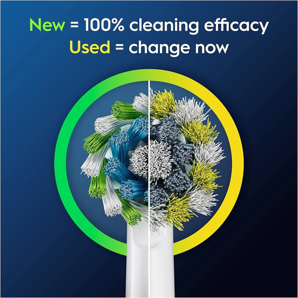 Electric Toothbrush Replacement Heads - Cross Action Bacterial Protection, 4 Pack